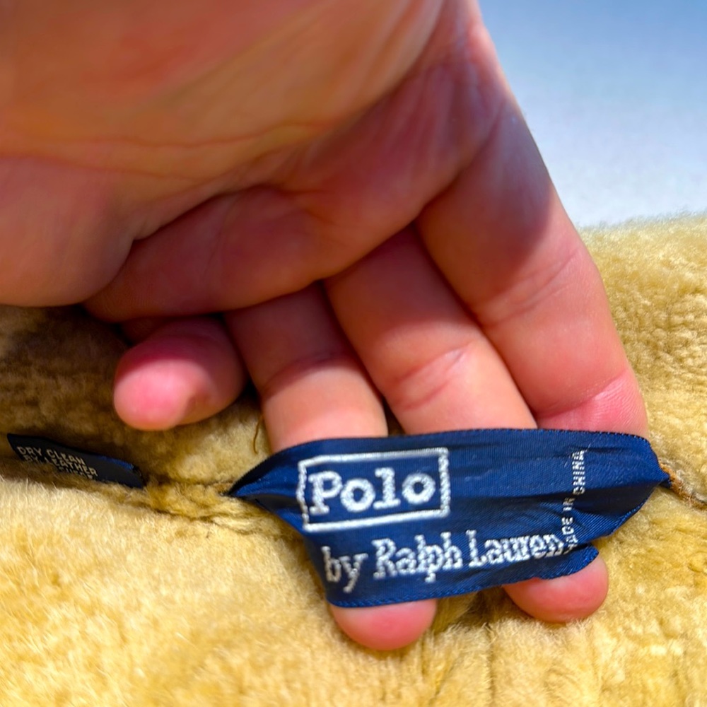 XL Polo Ralph Lauren Men’s shearling winter jacket. Worn once. great shape.